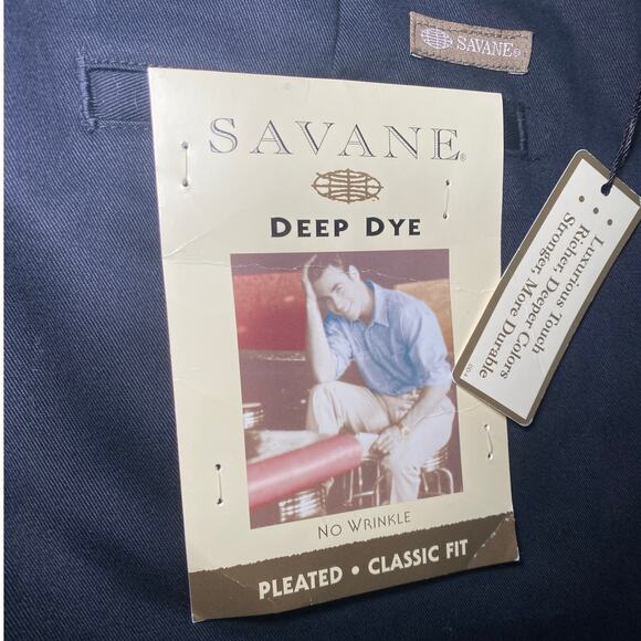 NWT - Men's Classic Fit Pleated - Non-Wrinkle Pants - Picture 10 of 13